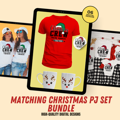 Matching Christmas PJ set Png Bundle