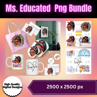 Ms. Educated  Png Bundle