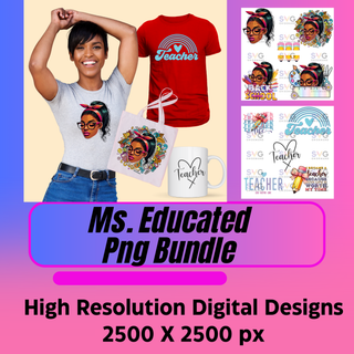 Ms. Educated  Png Bundle