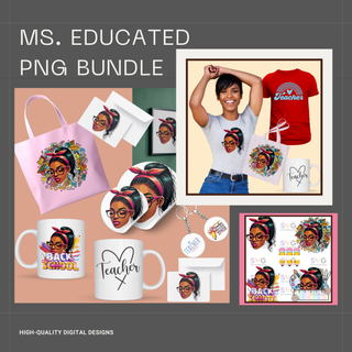 Ms. Educated  Png Bundle