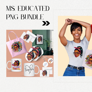 Ms. Educated  Png Bundle