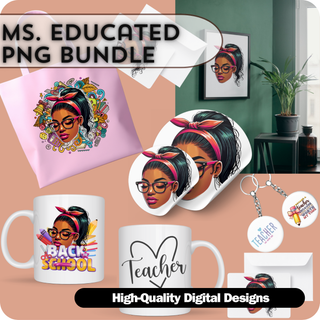 Ms. Educated  Png Bundle