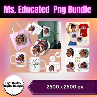 Ms. Educated  Png Bundle