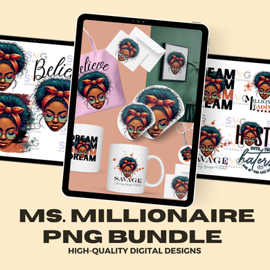 Ms. Millionaire Png Bundle