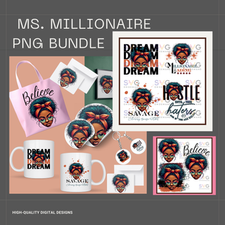 Ms. Millionaire Png Bundle