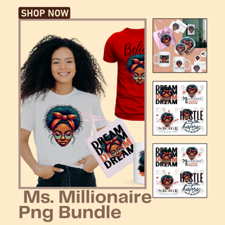 Ms. Millionaire Png Bundle