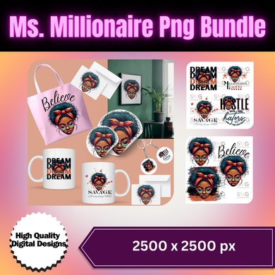 Ms. Millionaire Png Bundle