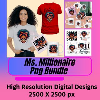 Ms. Millionaire Png Bundle