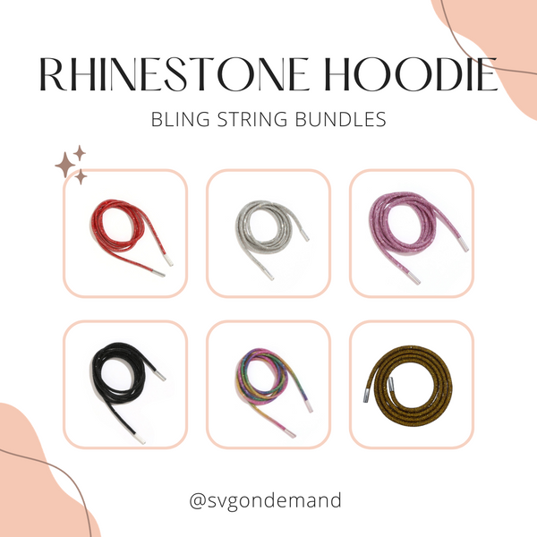 HOODIE WITH BLING STRING
