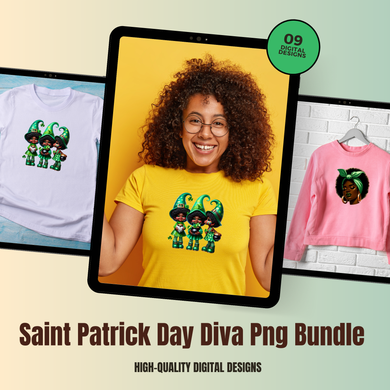 Saint Patrick Day Diva Png Bundle