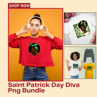 Saint Patrick Day Diva Png Bundle