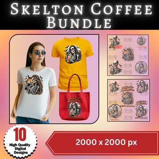 Skelton Coffee Png Bundle