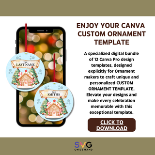 Canva Custom Ornament Template