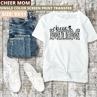 Cheer Mom Screen Print Transfer