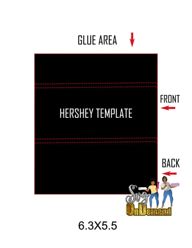 HERSHEY BAR TEMPLATE 1.55OZ