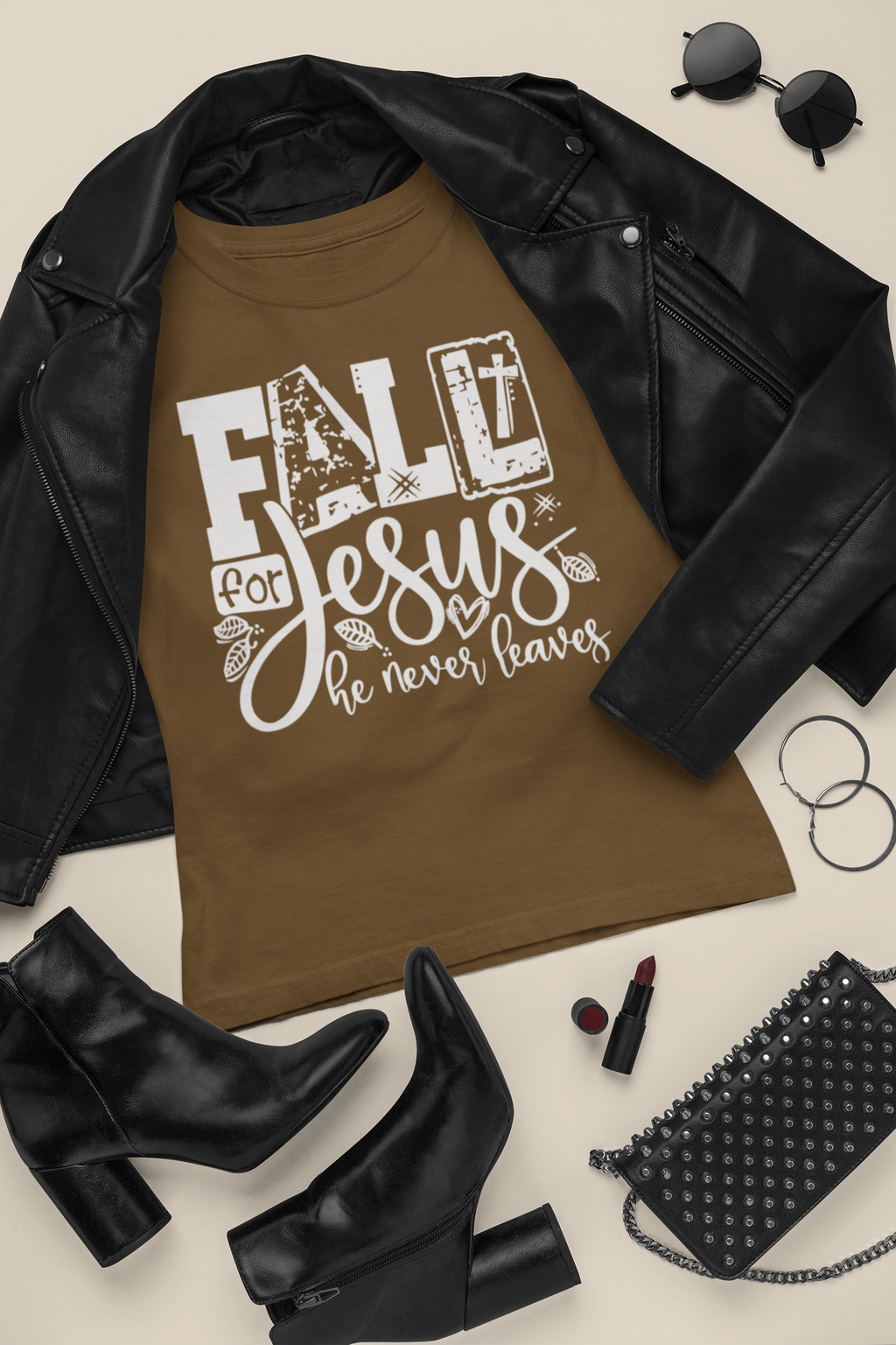 outfit-mockup-featuring-a-t-shirt-surrounded-by-dark-leather-girly-garments-26395 (1)